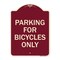 Signmission Parking for Bicycles Only Heavy-Gauge Aluminum Architectural Sign, 24" x 18", BU-1824-23447 A-DES-BU-1824-23447 - alternate 1